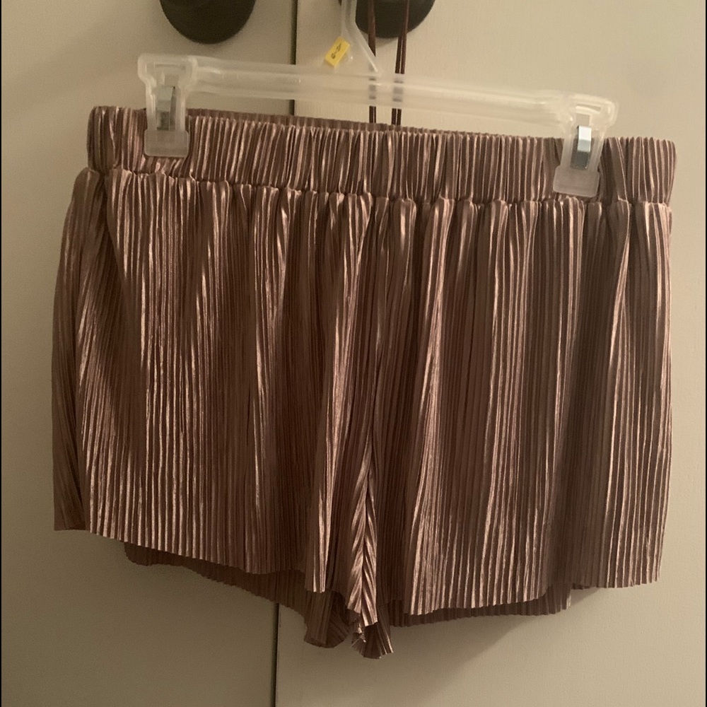 Silky dusty rose shorts